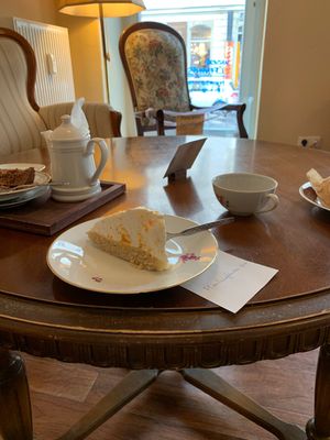 Orange cream cake  at V-Cake Cafe in Dresden