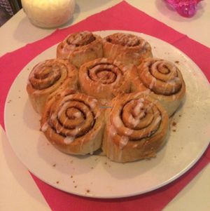 cinnamon rolls  at Chaostheorie in Berlin