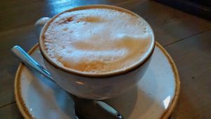 Cappuccino at Chaostheorie in Berlin