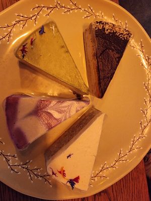 Vegan cakes at Bubō in Budapest