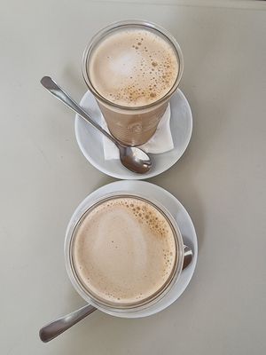 Plant-milk lattes at Bubō in Budapest