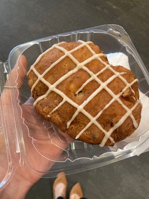 The apple fritter- lacking apple and cinnamon for my tastes. I also prefer an overall glaze on my fritters. at Five Daughters Bakery - 5th & Broadway in Nashville
