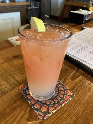 Grapefruit lemonadee  at Vintage Brewing Co in Sauk City