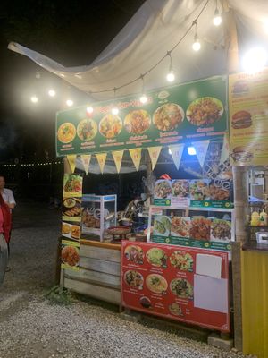 The booth at the back of the square  at Lanna Square Vegan in Chiang Mai
