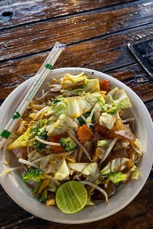 Pad see ew  at Lanna Square Vegan in Chiang Mai