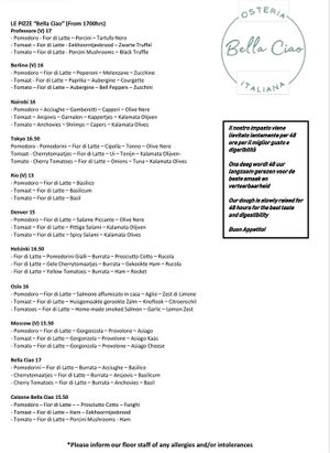  at Osteria Bella Ciao Zuid in Amsterdam