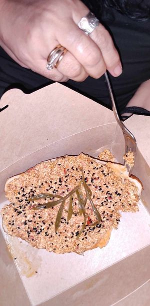 I took the vegan strapatsada as a take away and even though i ate it like 6 hours later, it was still awesome! at Tiny Rebels in Crete