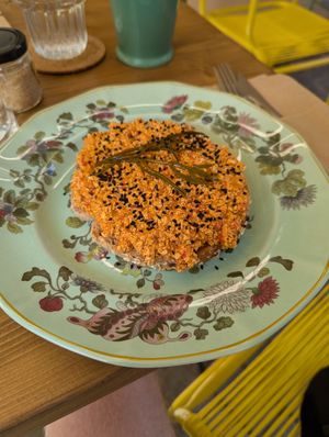 Scrambled tofu at Tiny Rebels in Crete