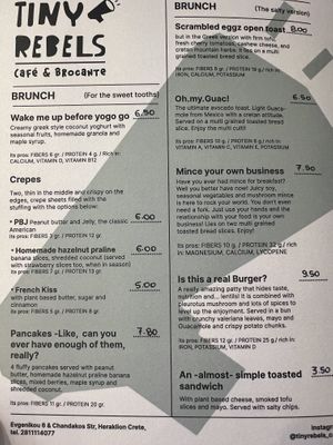 Food  at Tiny Rebels in Crete