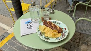 Sandwich (yum!)  at Tiny Rebels in Crete