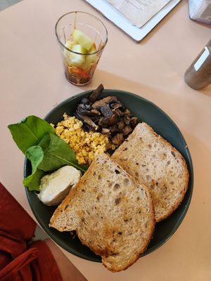 vegan breakfast option at Casa Castanho - Barra in Salvador