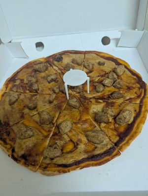 Sauce-sage pizza at Lala's Recipes Kenya in Nairobi