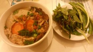 vietnamese noodle soup at Thuan Chay - Vegan in Hue