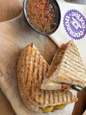 Tosti vegan  at Corazon Bakery in Amersfoort