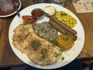Vegan big breakfast   at Alimento Eatery in Tauranga
