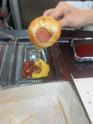 Corn dog  at Aha! in Seoul