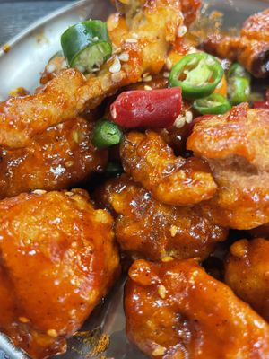 The bean protein has a weird texture   at Kong Dyak Kong Dyak - 콩댝콩댝 in Gyeonggi-do