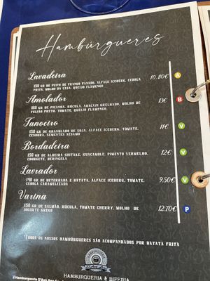 ementa   at Hamburgueria D'Avó Ana    in Gondomar