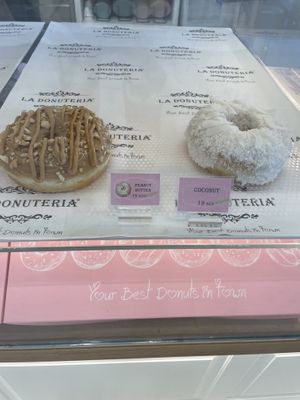 Peanut butter and coconut option also vegan  at La Donuteria in Dubai