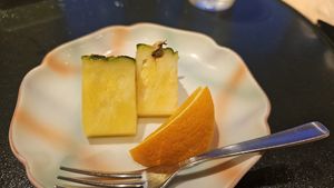 Night 1, dessert at Yunosato in Hokkaido