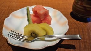 Night 2, dessert at Yunosato in Hokkaido