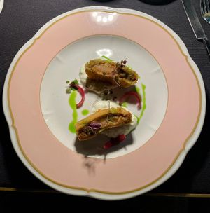 Chickpea cutlet at All'Oro in Rome