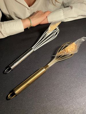 Deconstructed crumble at All'Oro in Rome