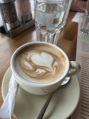 Oat milk cappuccino  at Chilai 1030 in Vienna