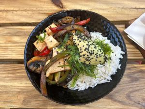 tofu poke bowl  at Tribal Lounge in Gran Canaria