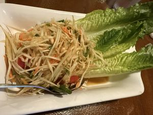 Papaya salad  at Chan Chao in Petaluma