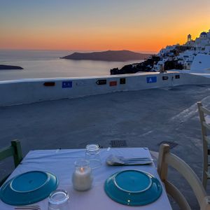   at Aegean Restaurant in Santorini