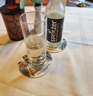 Spritzer Holunderblüte at Hotel-Restaurant zur Linde in Erbach