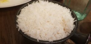 Steamed Basmati Rice at Dakwala Bombay Canteen in Newcastle Upon Tyne
