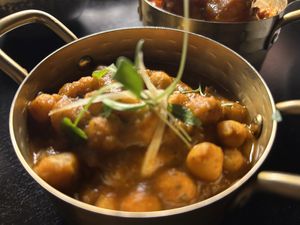 Chick peas ya daft lad   at Dakwala Bombay Canteen in Newcastle Upon Tyne