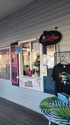 Store front at Frosty Falls  in Bridgeport