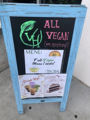 Front door   at Veggie Heaven in Somerset