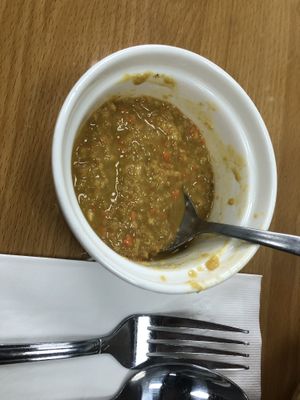 S1 avocado salad ginger dressing   at Veggie Heaven in Somerset