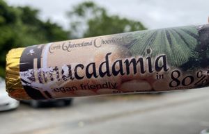 Macadamia chocolate bar   at North Queensland Chocolate Company in Mossman