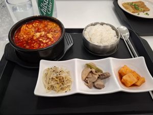 Tofu stew  at Loving Hut - Real Love in Seoul