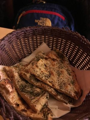 Mint naan at Gandhi in Padua