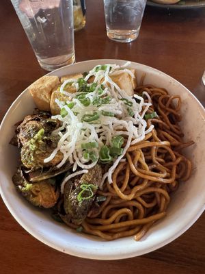 Tofu soba noodle bowl  at Sunset 89 in Page