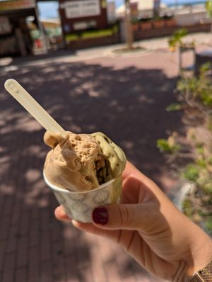 Pistazie und Haselnuss ❤️ at Gelateria Ricci in Follonica