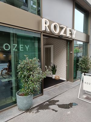Front of restaurant at Rozey in The Hague