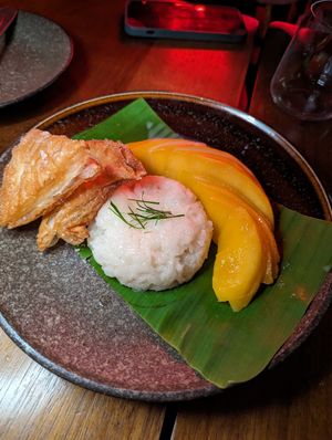 Mango sticky rice at Hawkerboi - The Park JLT in Dubai