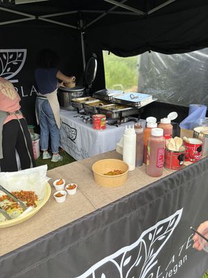 Cooking station   at Planted Plates in Milton