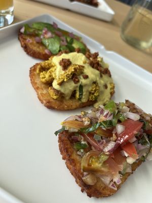 Hashbrown flight 😋  at Connector Brewing in Westbank