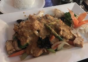 Satay vegetables  at EasyGo Thai in Mount Maunganui