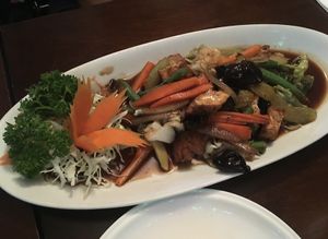 Vegan oyster sauce vegetables   at EasyGo Thai in Mount Maunganui