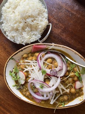 Chana masala  at Clay Pit in Austin