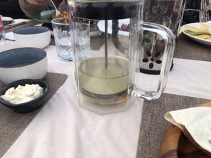 Ginger tea  at Old Terrassa in Khiva